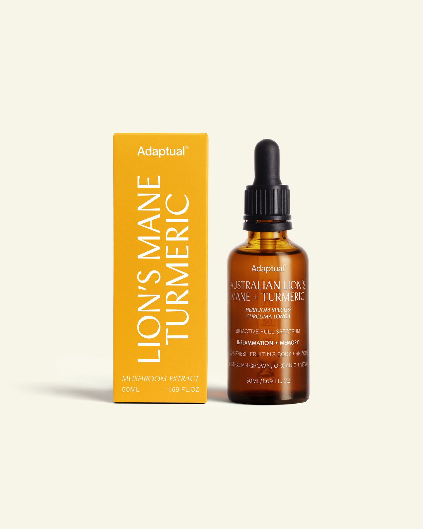 Australian Grown Lion's Mane + Turmeric Tincture - Returning September